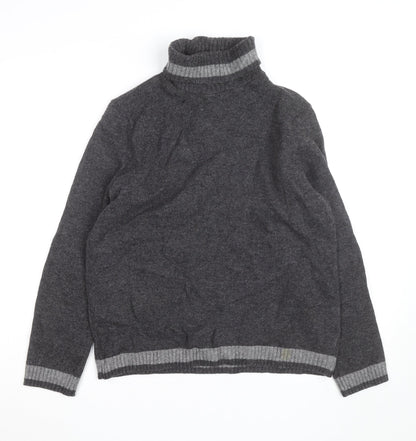Dicapri By Cele Women's Grey Roll Neck Wool Blend Jumper XL