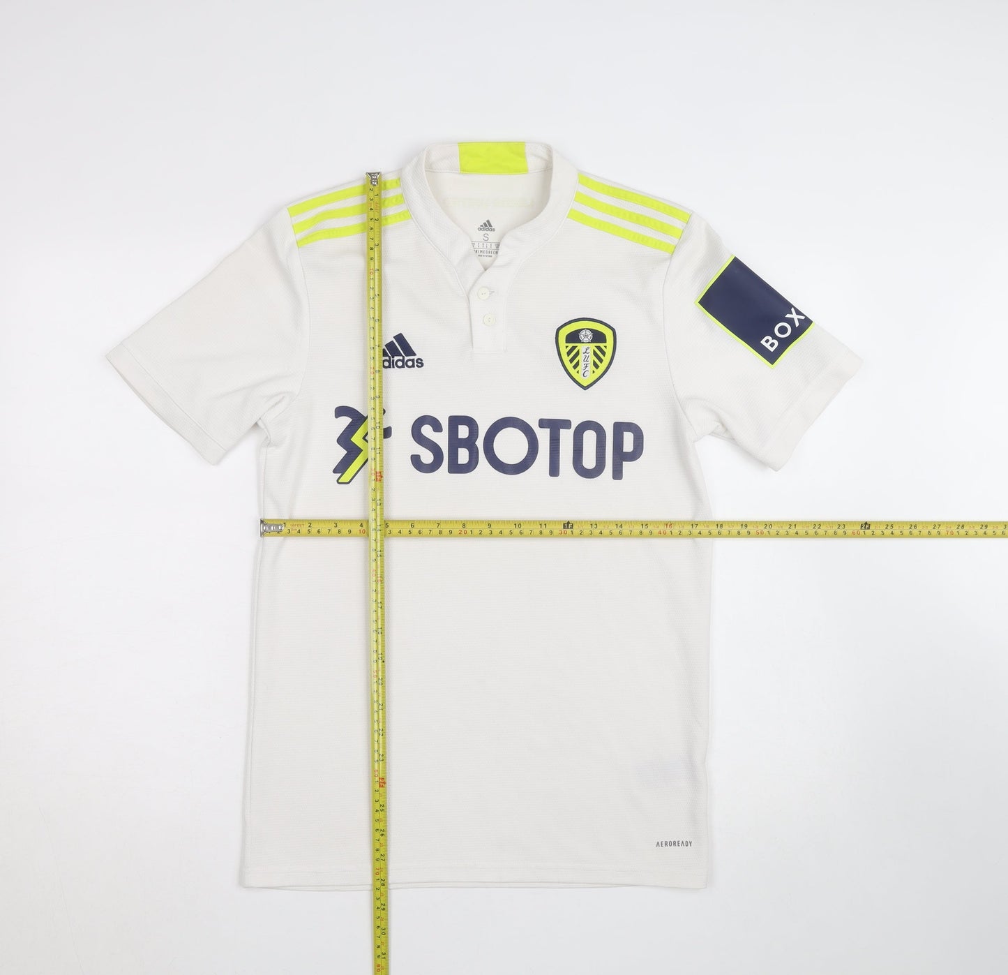 Adidas Men’s White Leeds United Football Jersey Shirt Size S