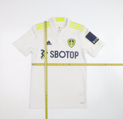 Adidas Men’s White Leeds United Football Jersey Shirt Size S