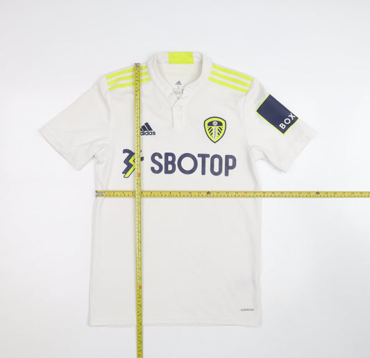 Adidas Men’s White Leeds United Football Jersey Shirt Size S