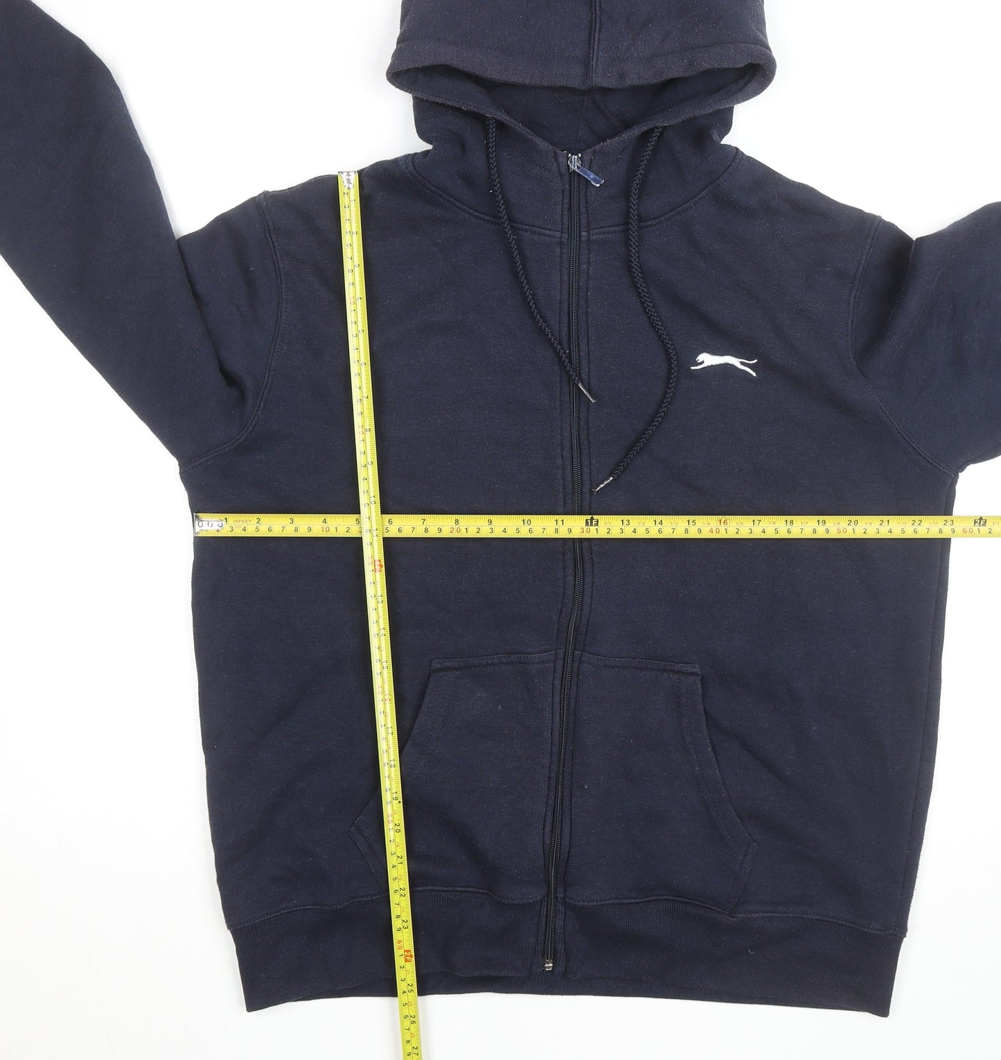 Slazenger Mens Blue XL Full Zip Hoodie Fleece Sweatshirt