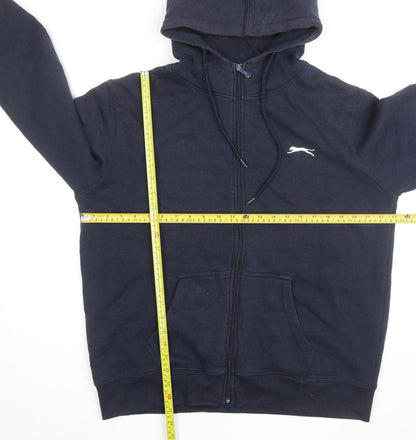 Slazenger Mens Blue XL Full Zip Hoodie Fleece Sweatshirt