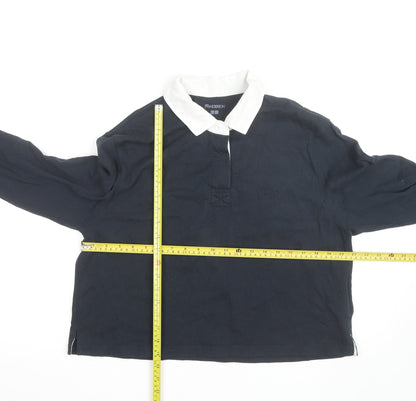 JW Anderson x Uniqlo Men's Blue Long Sleeve Rugby Shirt Size S