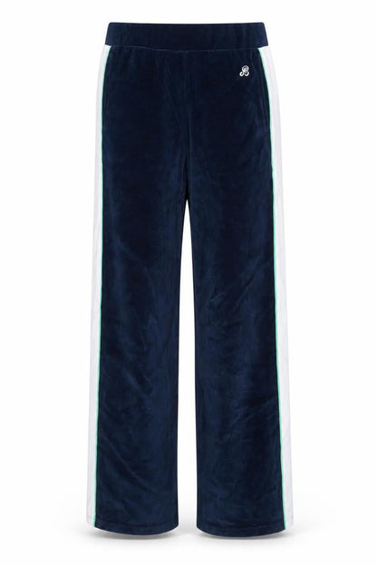 St Bert's Men's Blue Velour Sweatpants Small Straight Leg