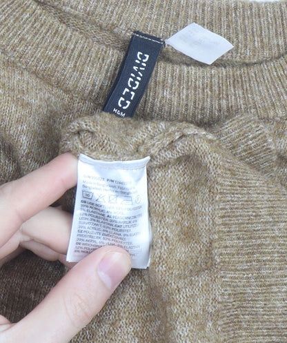 H&M Divided Women’s Beige Crew Neck Knit Jumper Size 16