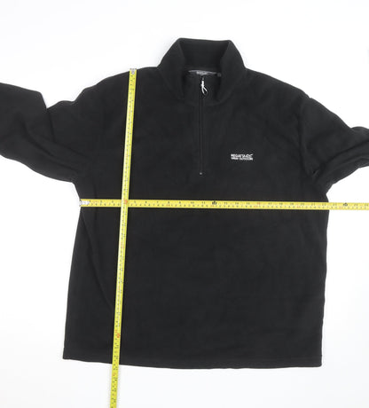 Regatta Men's Black XL 1/4 Zip Fleece Pullover Jacket