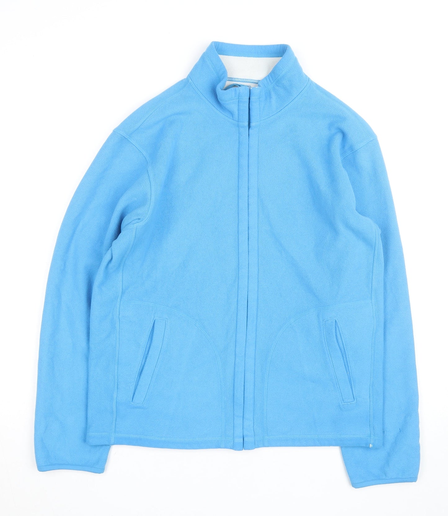 Uniqlo Women's Blue Fleece Full Zip Jacket Size M Lightweight