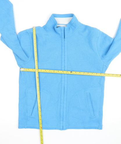 Uniqlo Women's Blue Fleece Full Zip Jacket Size M Lightweight