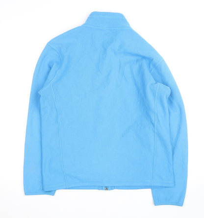 Uniqlo Women's Blue Fleece Full Zip Jacket Size M Lightweight