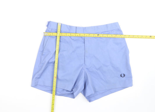 Fred Perry Men's Blue Cotton Blend Chino Shorts Size M