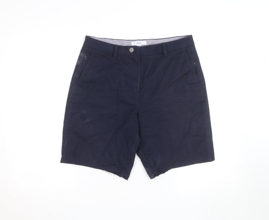 Marks and Spencer Men's Blue Chino Shorts Size M Regular Fit