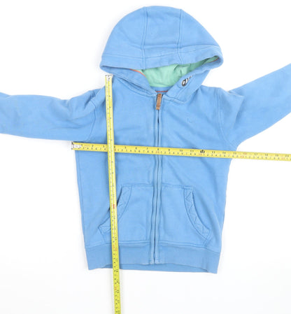 FatFace Boys Blue Shark Print Full Zip Hoodie Size 6-7 Years