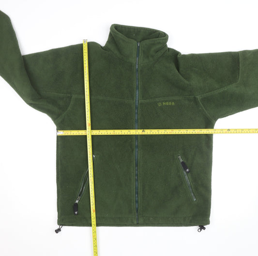 HEGA Men's Green Fleece Full Zip Activewear Jacket Size M