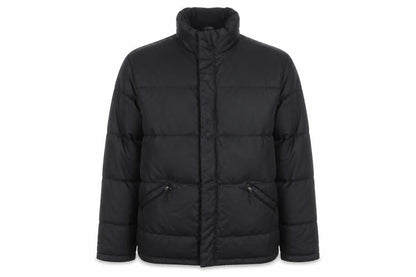 ESPRIT Mens Black 38R Puffer Jacket with Zip Pockets Winter Warm