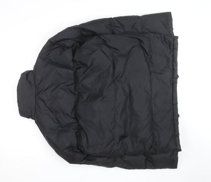 Esprit Mens Black 38R Puffer Jacket with Zip Pockets Winter Warm