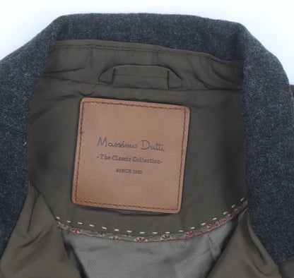Massimo Dutti Women's Brown Quilted Short Jacket Size M