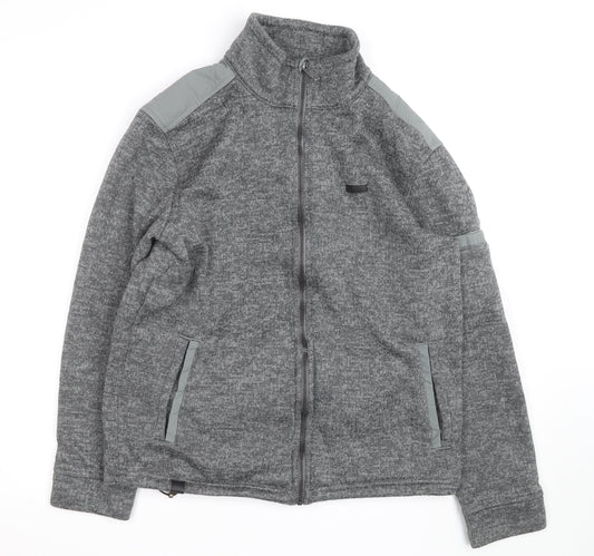 Regatta Mens Grey L Fleece Activewear Jacket Full Zip Outdoor
