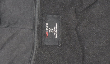 H&M Men Black Full Zip Fleece Hoodie Size M Regular Fit