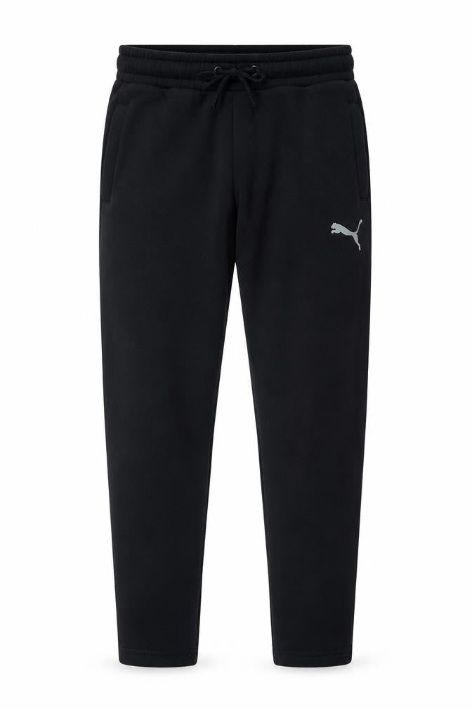 Puma Men's Black Medium Jogger Sweatpants 80% Cotton 20% Polyester
