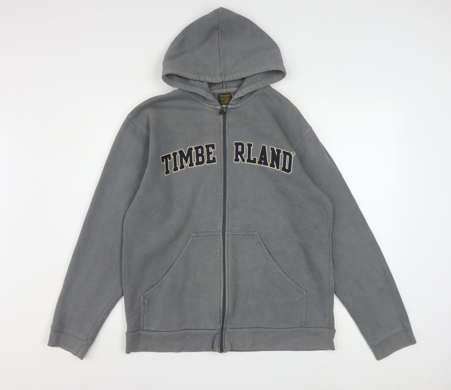 Timberland Mens Grey Full Zip Hoodie XS Classic Fleece