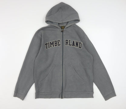 Timberland Mens Grey Full Zip Hoodie XS Classic Fleece