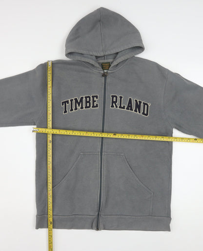 Timberland Mens Grey Full Zip Hoodie XS Classic Fleece