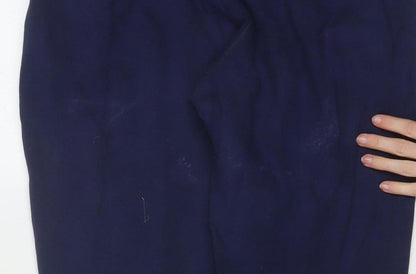 Adidas Women’s Blue Jogger Sweatpants Size S Fleece Trousers
