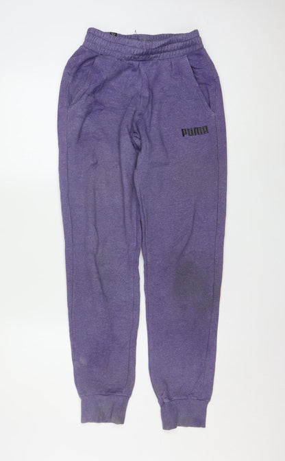 Puma Women's Purple XS Jogger Trousers Casual Activewear