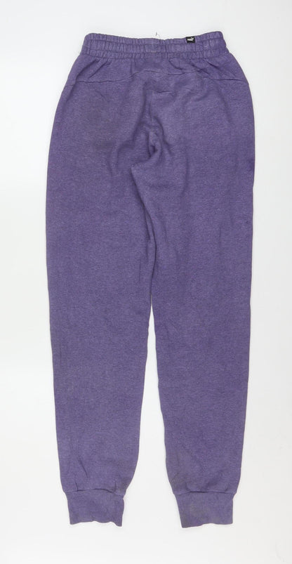 Puma Women's Purple XS Jogger Trousers Casual Activewear