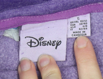 Disney Women Purple Mickey Mouse Pullover Hoodie Size S 10/12