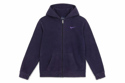 Front view of Nike boys’ purple full zip hoodie 13-15 years fleece sweatshirt
