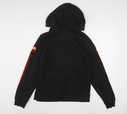 Champion Men's Black XL Pullover Hoodie with Logo Print