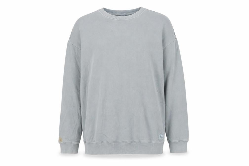 Reebok Men's Grey Crew Neck Pullover Sweatshirt Size M