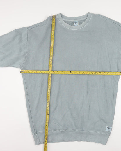 Reebok Men's Grey Crew Neck Pullover Sweatshirt Size M