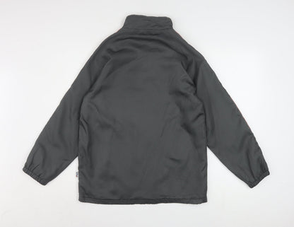 FILA Men's Grey Windbreaker Jacket M Sports Lightweight Zip Up