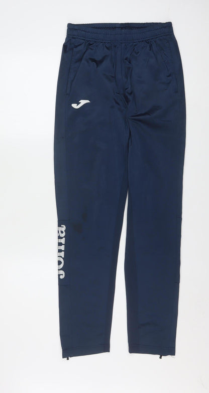 Joma Men's Blue Small Track Pants Tapered Fit Activewear Trousers