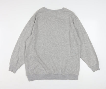 Disney Womens Grey Mickey Mouse Graphic Pullover Sweatshirt XS