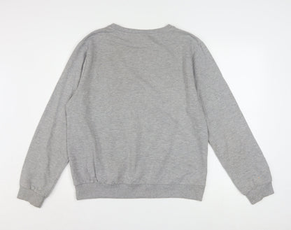 Disney Women Grey Eeyore Sweatshirt Medium 12/14 Pullover Cotton Blend