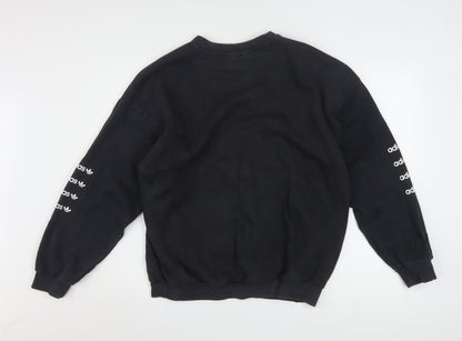 Adidas Women’s Black Crew Neck Pullover Sweatshirt UK 16