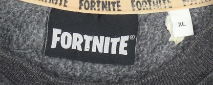 Fortnite Teens Black XL Pullover Graphic Print Sweatshirt