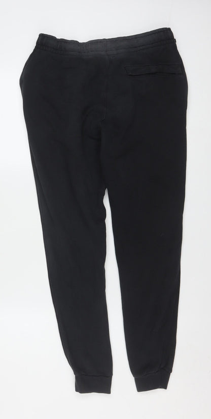 Nike Men's Black XS Jogger Sweatpants Cotton Blend Fleece Tapered Fit