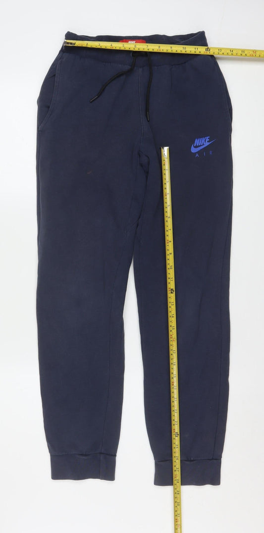 Nike Boys Blue Jogger Sweatpants XL 14-15 Years Cotton Blend Activewear
