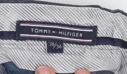 Tommy Hilfiger Men's Blue Chino Trousers Size 38/34 Straight Fit