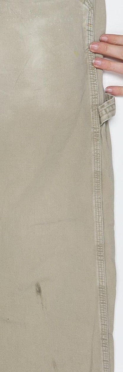 Wrangler Men's Beige 32x32 Carpenter Workwear Cotton Trousers