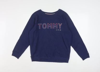 Tommy Hilfiger Denim Women's Navy Blue XS Pullover Sweatshirt