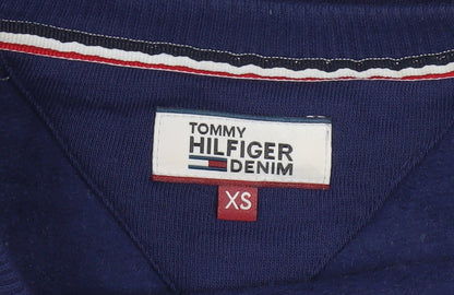 Tommy Hilfiger Denim Women's Navy Blue XS Pullover Sweatshirt