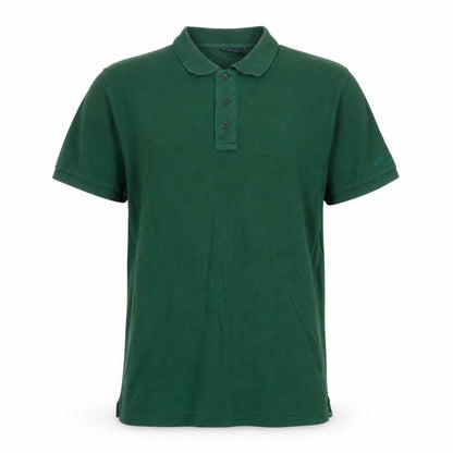 Fila Men's Green Short Sleeve Polo Shirt Size M 100% Cotton