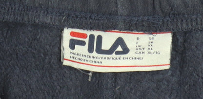 FILA Men's Black XL Fleece Jogger Sweatpants Activewear Trousers