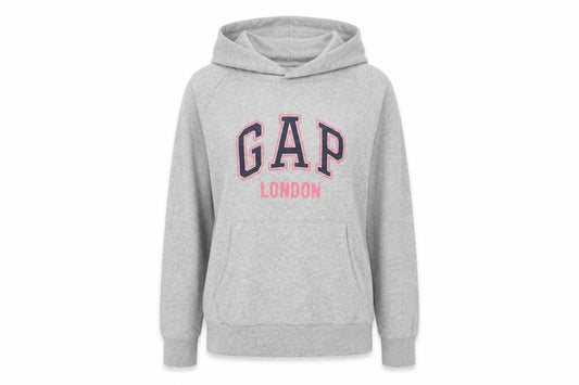 Gap Women’s Grey London Logo Pullover Hoodie M