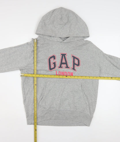 GAP Women’s Grey London Logo Pullover Hoodie M